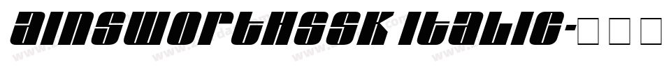 AinsworthSSK Italic字体转换